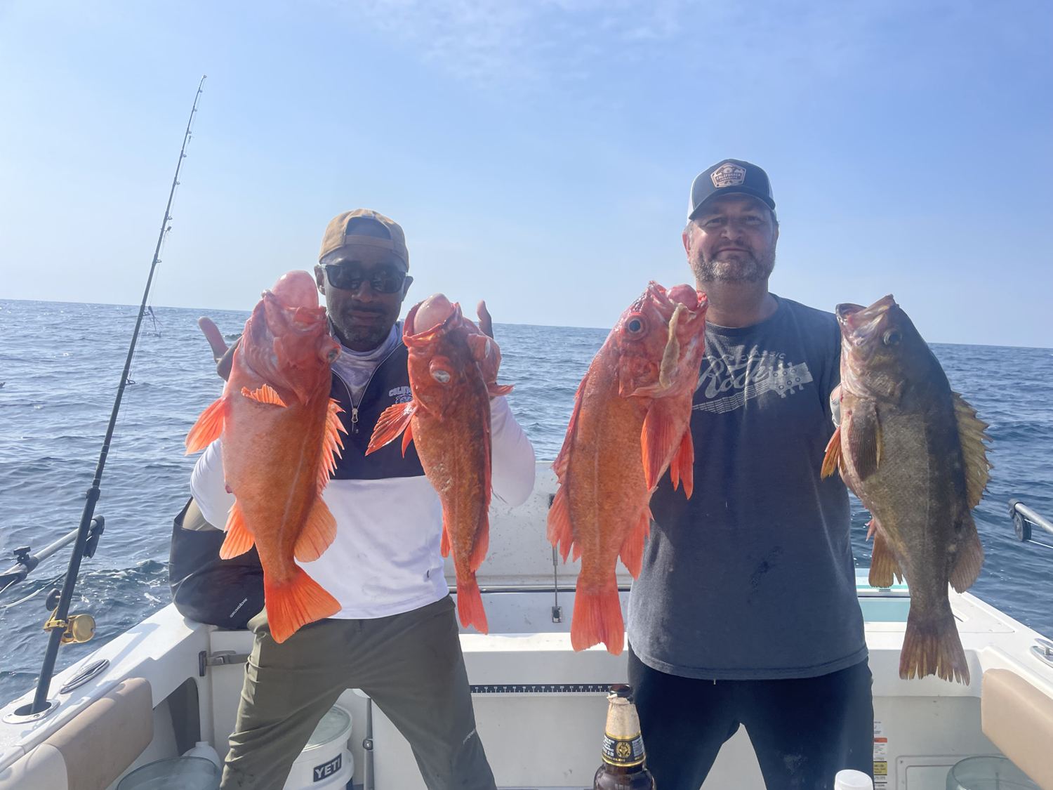 Group with a Monterey Bay catch